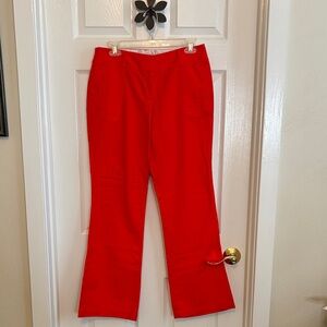 Willi Smith Poppy Red Boot Cut Pants Size 8 EUC